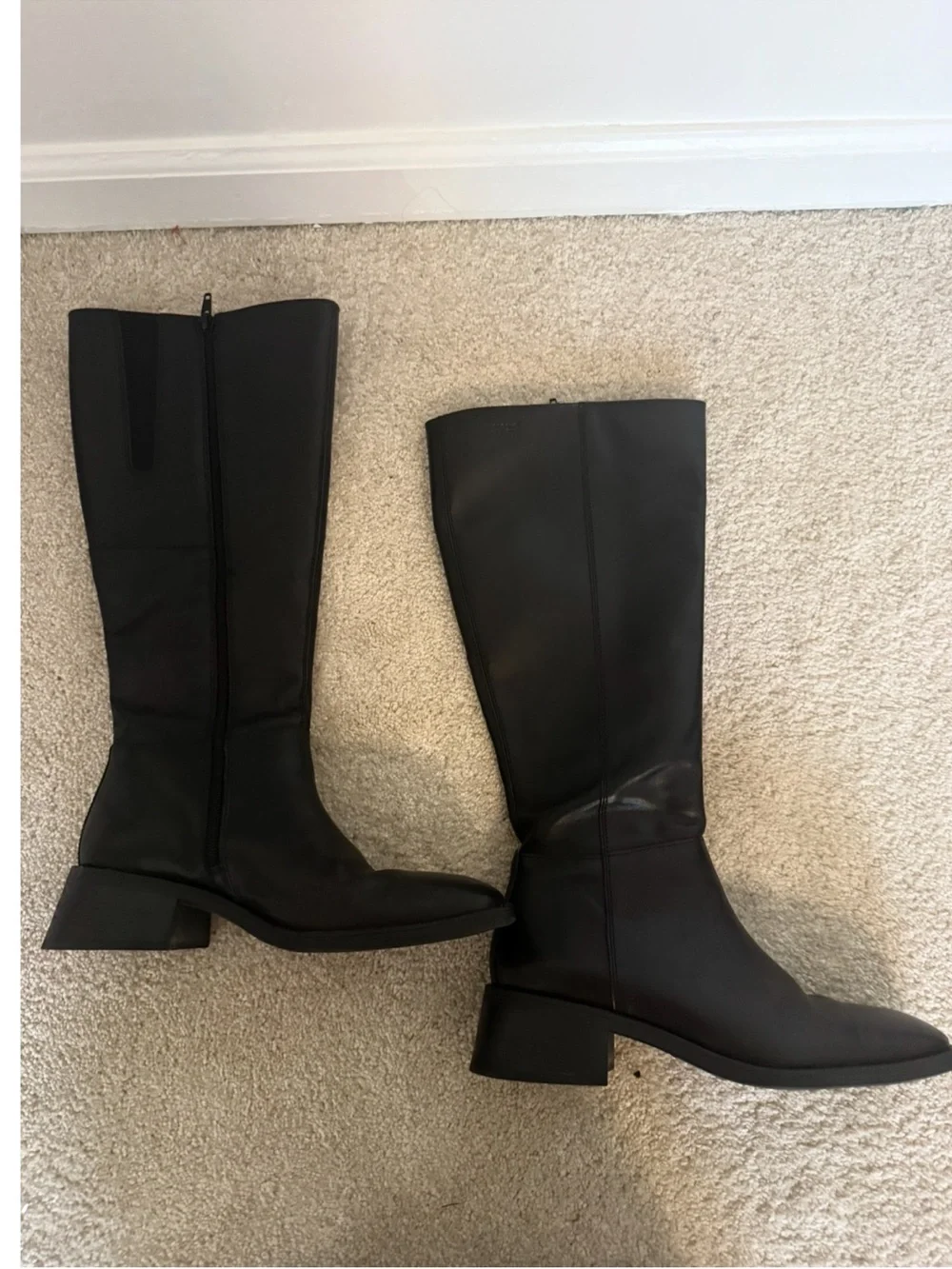 Vagabond Boots Blanca Knee High in Black Leather
